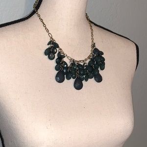 Dark Green Statement Necklace